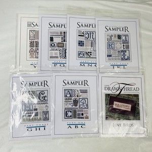 7 Drawn Thread Charted Needlework Designs Patterns